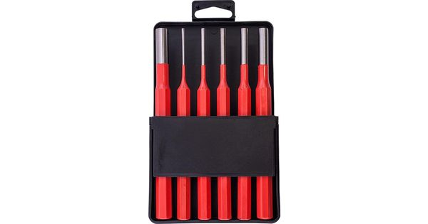 Tork Craft Pin Punch Set 6pc - 2.5, 3.5, 4. 5, 6, 8, 10mm Red product image