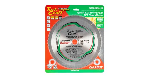 Universal Quick Cut Tct Blade 250x60t 30-20-16 product image
