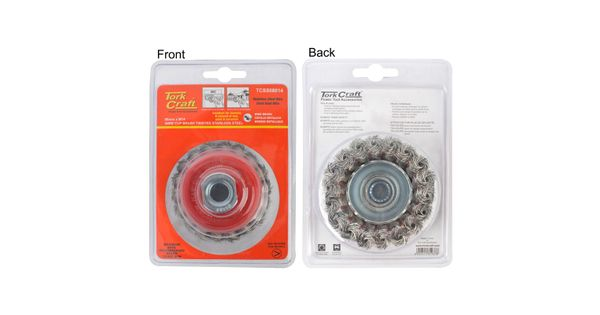 Wire Cup Brush 80 X M14 Knotted Stainless Steel Tcw product image