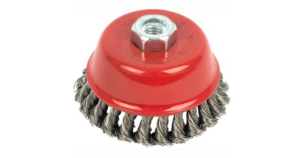 Wire Cup Brush 100 X M14 Knotted Stainless Steel Bulk product image