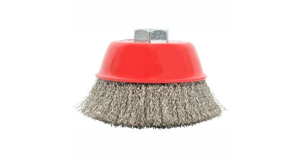Wire Cup Brush 100 X M14 Crimped Stainless Steel Bulk Tcw product image