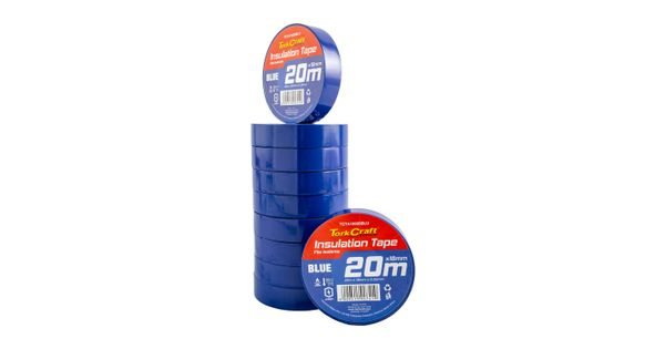 0.20mmx18mmx20m Blue Insulation Tape product image