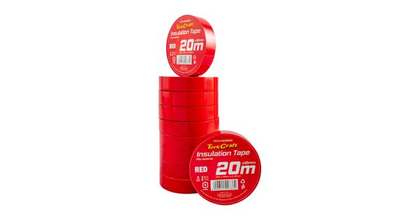0.20mmx18mmx20m Red Insulation Tape product image