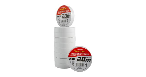 0.20mmx18mmx20m White Insulation Tape product image