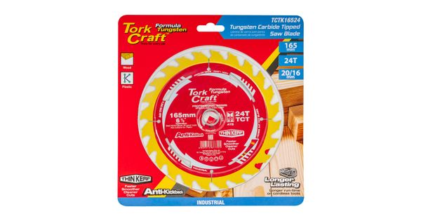 Tct Saw Blade 165mm X 1.6mm X 20mm X 24t Wood Thin Kerf product image