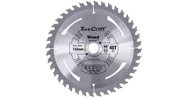 Tct Saw Blade 165mm X 1.6mm X 20mm X 40t Wood Thin Kerf product image