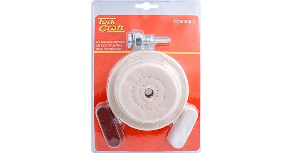 Polishing Buffing & Compound Drill Set 65 75 & 100mm Buffing Wheels product image