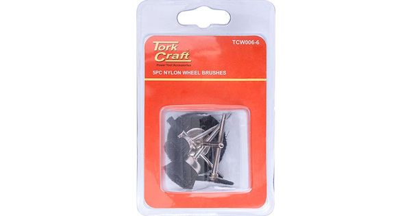 Wire Brushes Mini 5pc Nylon 3.2mm Shaft Assorted Shapes product image
