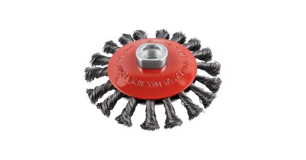 Wire Cup Brush Twisted Bevel Plain 115mmxm14 Bulk product image