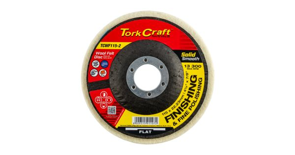 Felt Disc Wool Smooth 115mm X 22.23mm Tcfd Polishing product image