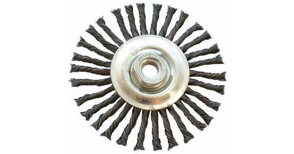 Wire Wheel Brush Single Section Twisted Stinger 115mmxm14 Blister product image