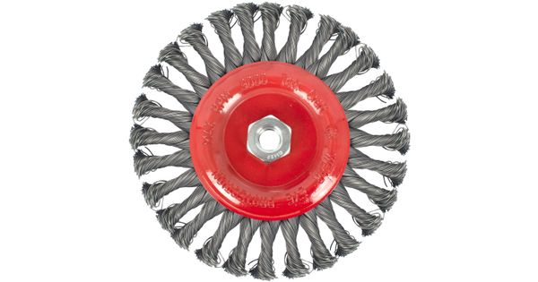 Wire Wheel Brush Single Section Twisted Plain 175mmxm14 Blister product image
