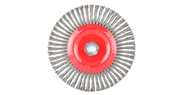 Wire Wheel Brush Single Section Twisted Stinger 175mmxm14 Blister product image