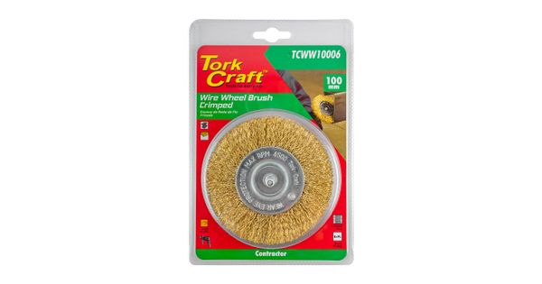 Wire Wheel Brush 100mm X 6mm Shaft Blister product image