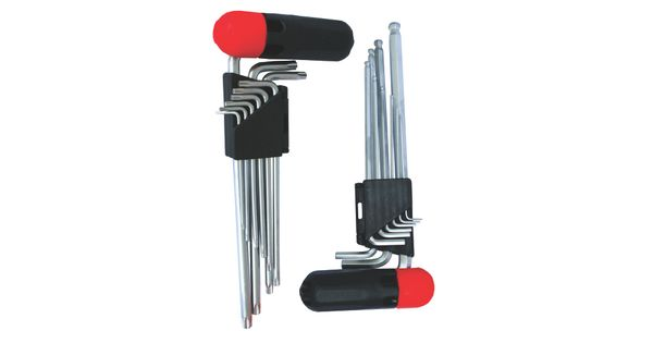 9pc Allen Key Set Interc. Handle Ball Point Nt2125 C/w Torx Nt2126 product image