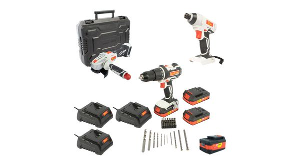 115 Angle Grinder Wth Imp Driver/imp Drill / Bat And Std Charger product image