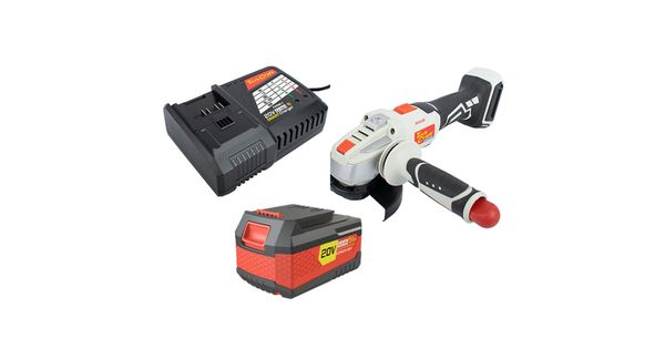 Angle Grinder B/less Ag115b 20v 115mm 4ah Battery Pack Smart Charger product image