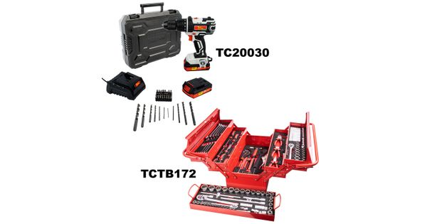 Imp Drill Driver 20v 13mm & Cantilever Tool Box 172pc Combo product image