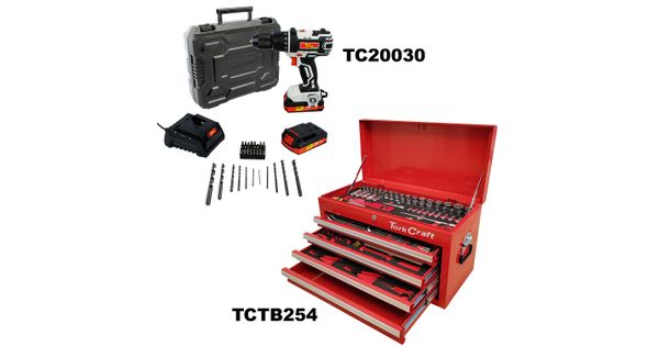 Imp Drill Driver 20v 13mm & Cantilever Tool Box 254pc Combo product image