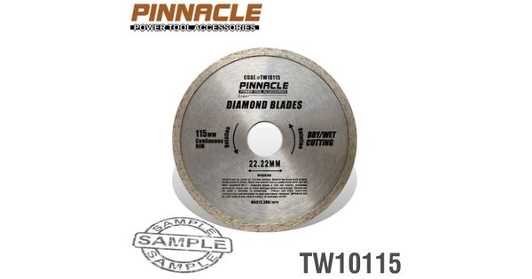 Diamond Blade Cont.rim 115x22.22mm Pinnacle product image