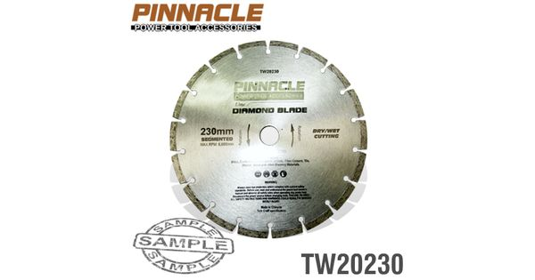 Diamond Blade Segmented 230mm Pinnacle Brand product image